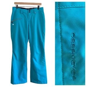 Obermeyer Turquoise Blue Ski Snowboard Waterproof Pants
